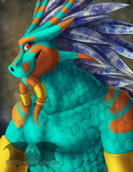 Naga Painted Portrait