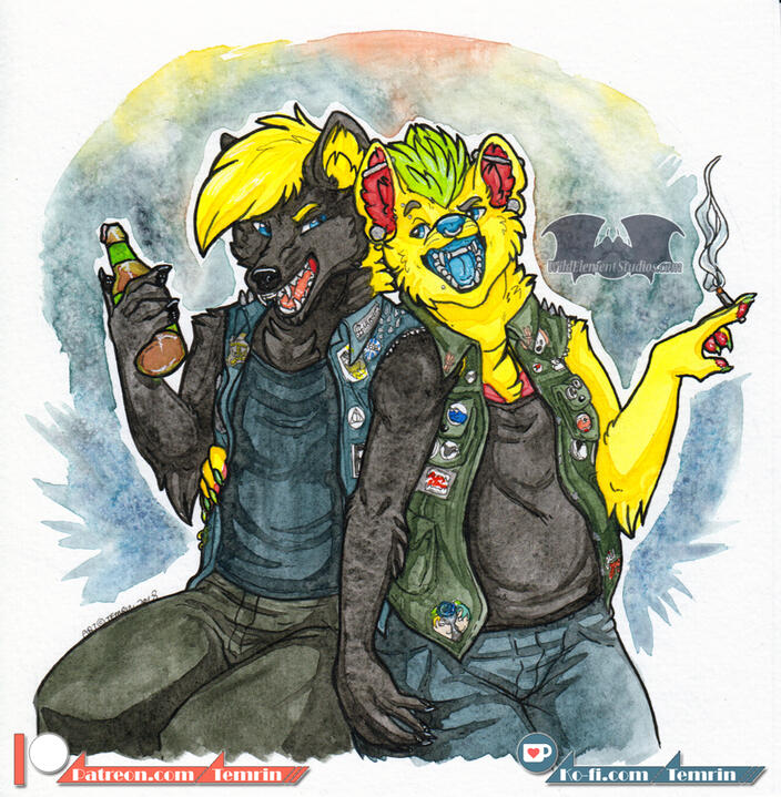 Watercolour: Sharpie & Konar
