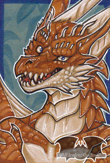Copics & Coloured Pencils: Dragon Portrait