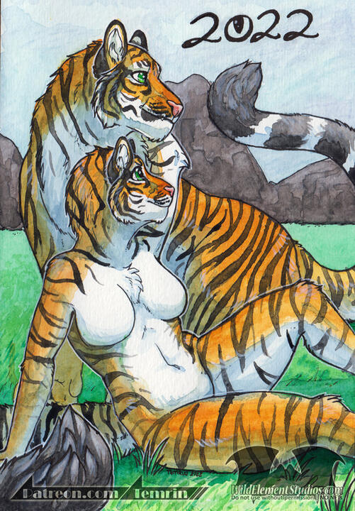 Year of the Tiger 2022 - Watercolour