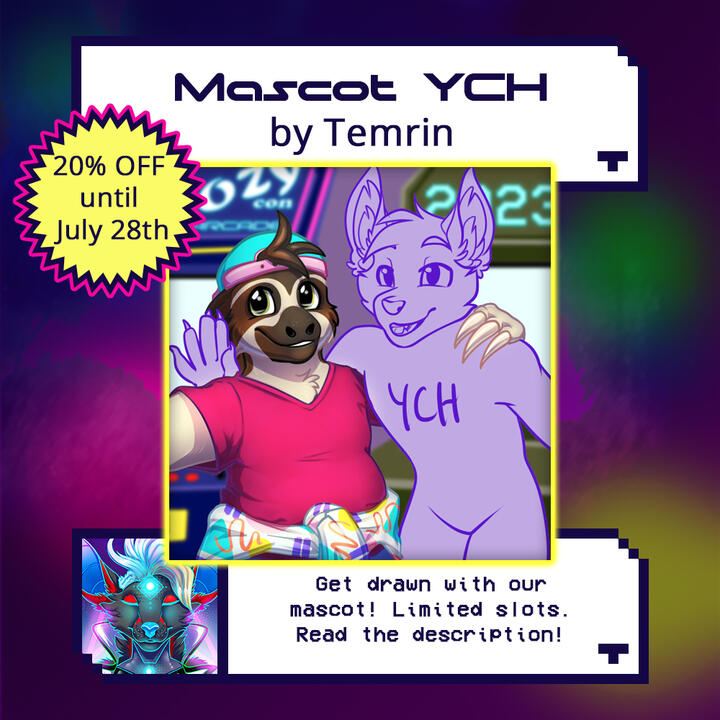 2023 Fundraiser Commission ad template and offered art