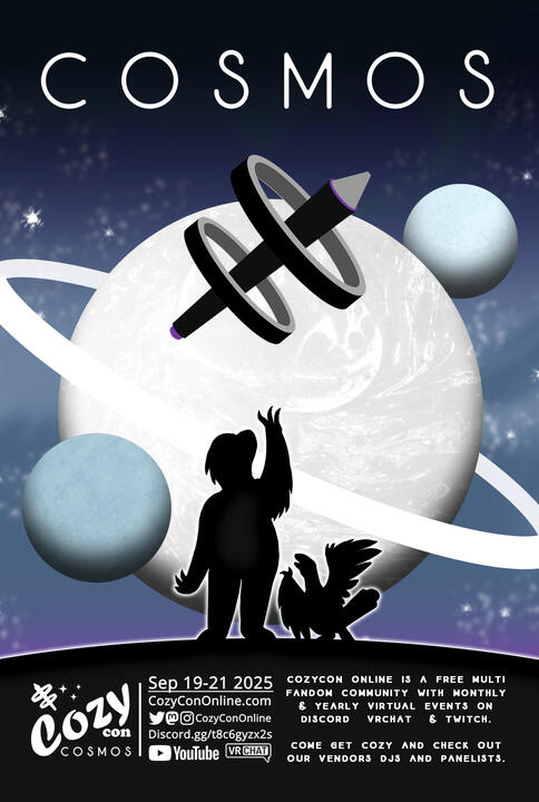 Designed promo art work for CozyCon 2025 including logo.