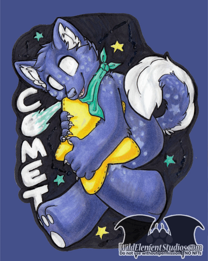 Blacklight Reactive Chibi Badge